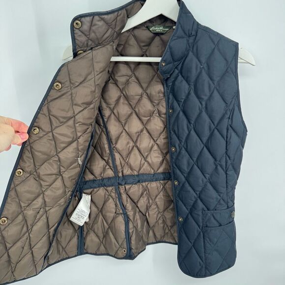 Eddie Bauer 550 Fill Power Goose Down Quilted Vest Sz  XS - Picture 5 of 10